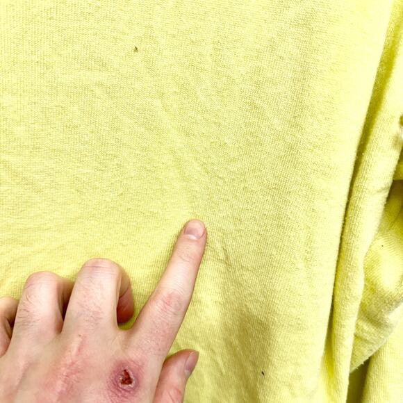 Max Studio Sweater Women Size Xl Long Sleeve Round Neck Straight Hem Yellow - Picture 5 of 6